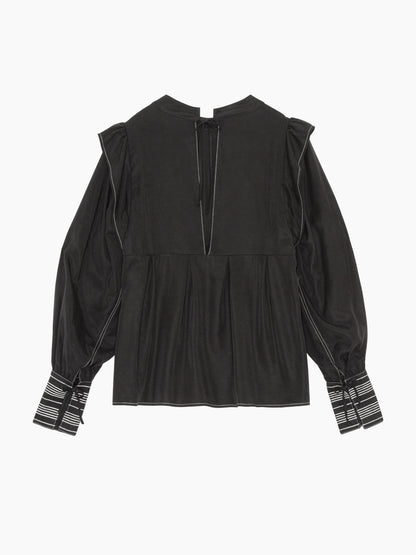 The Black Panel Blouse