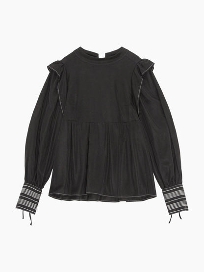 The Black Panel Blouse