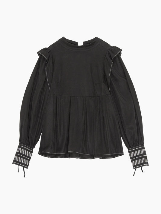 The Black Panel Blouse