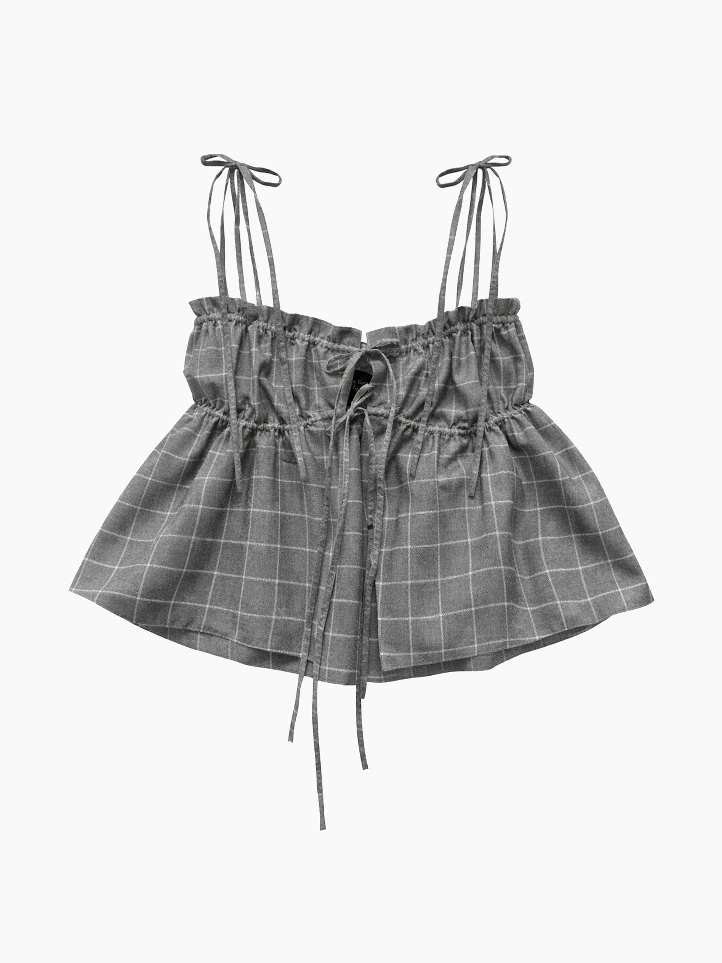 The Grey Ruffle Top