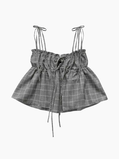 The Grey Ruffle Top