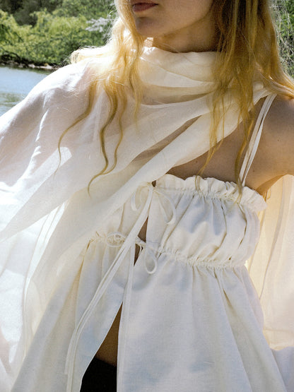 The Ivory Ruffle Top