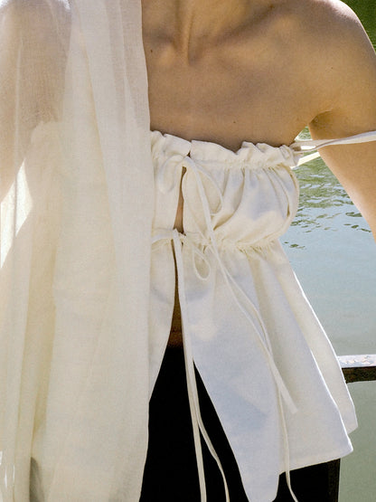 The Ivory Ruffle Top