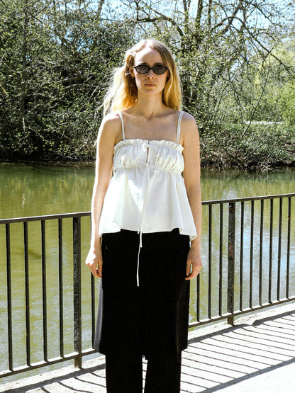 The Ivory Ruffle Top