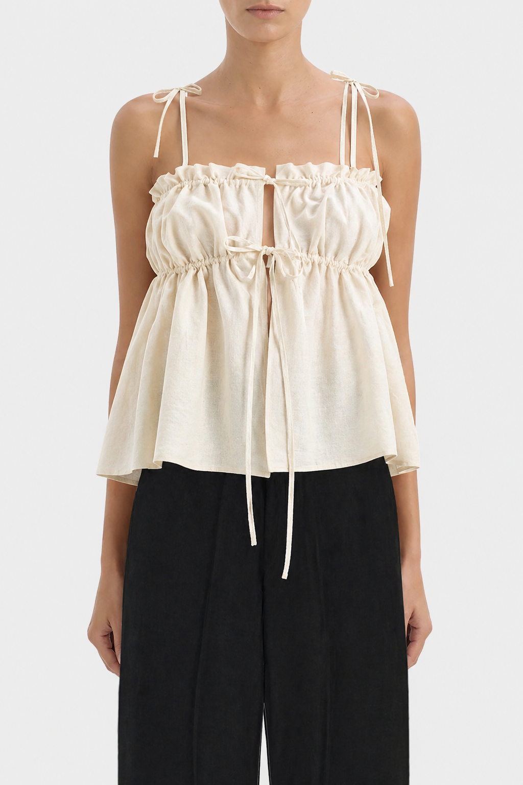The Ivory Ruffle Top