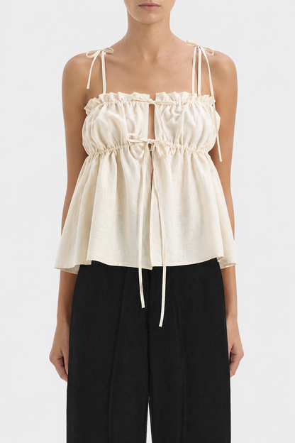 The Ivory Ruffle Top