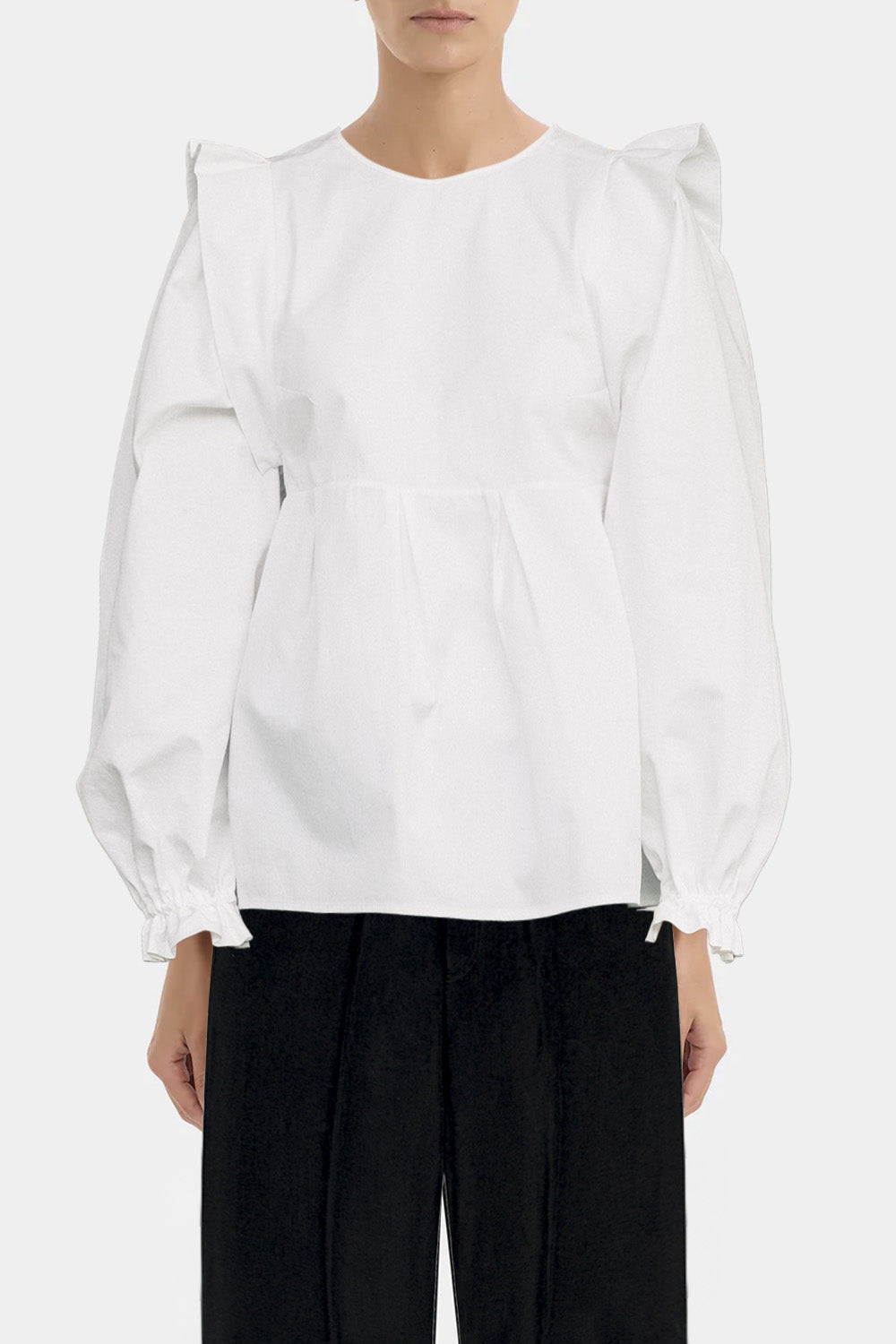The White Panel Blouse