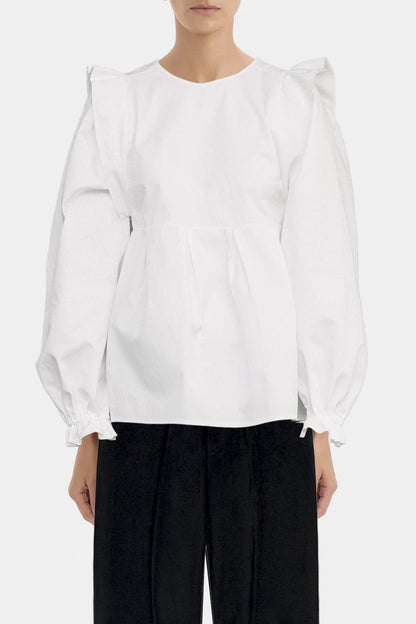 The White Panel Blouse