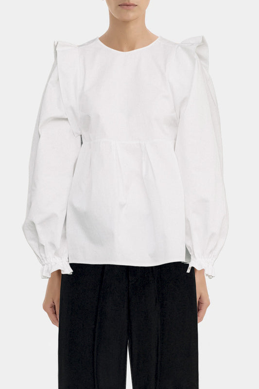 The White Panel Blouse