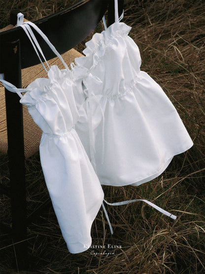 The White Ruffle Top