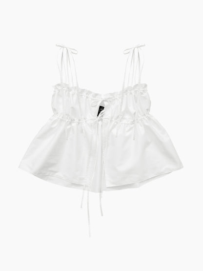 The White Ruffle Top