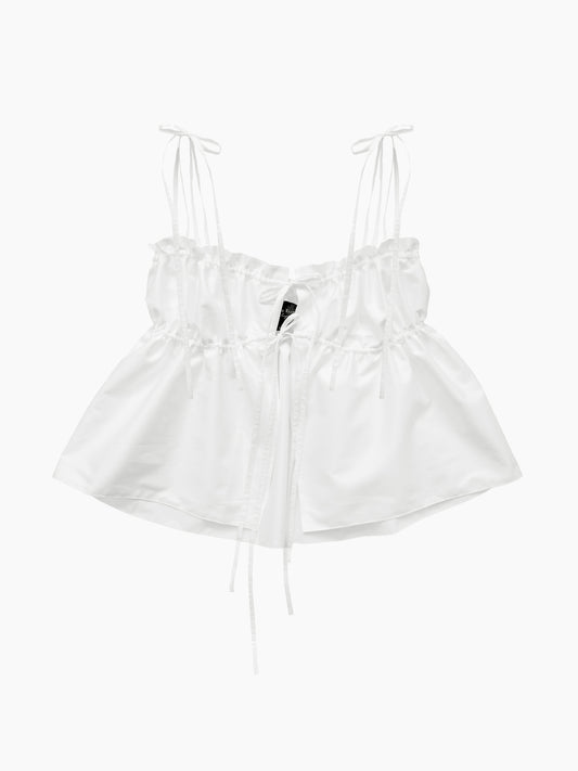 The White Ruffle Top