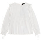 Kristine Eline bluse - White Panel Blouse hvid